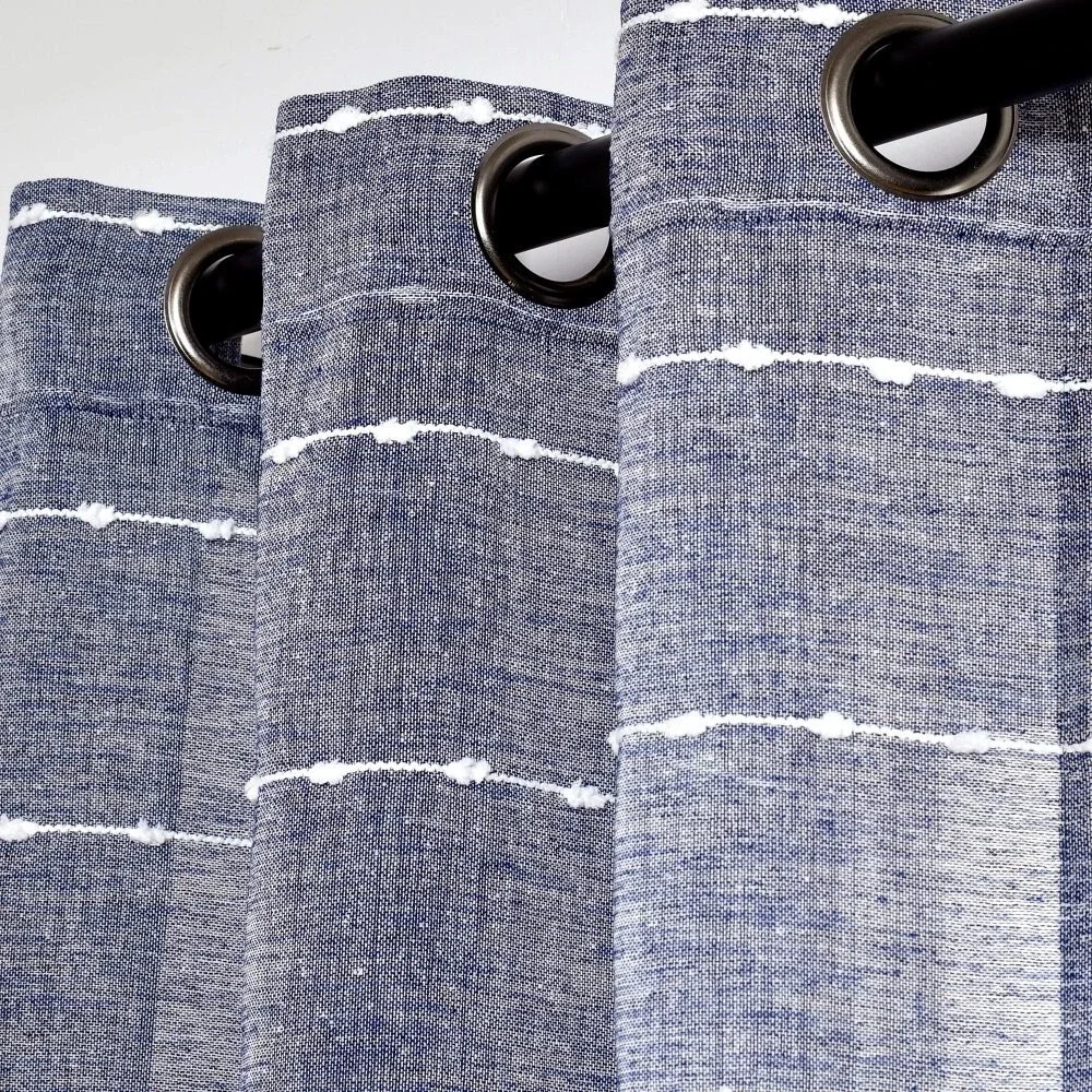 Lush Decor Farmhouse Textured Sheer 84